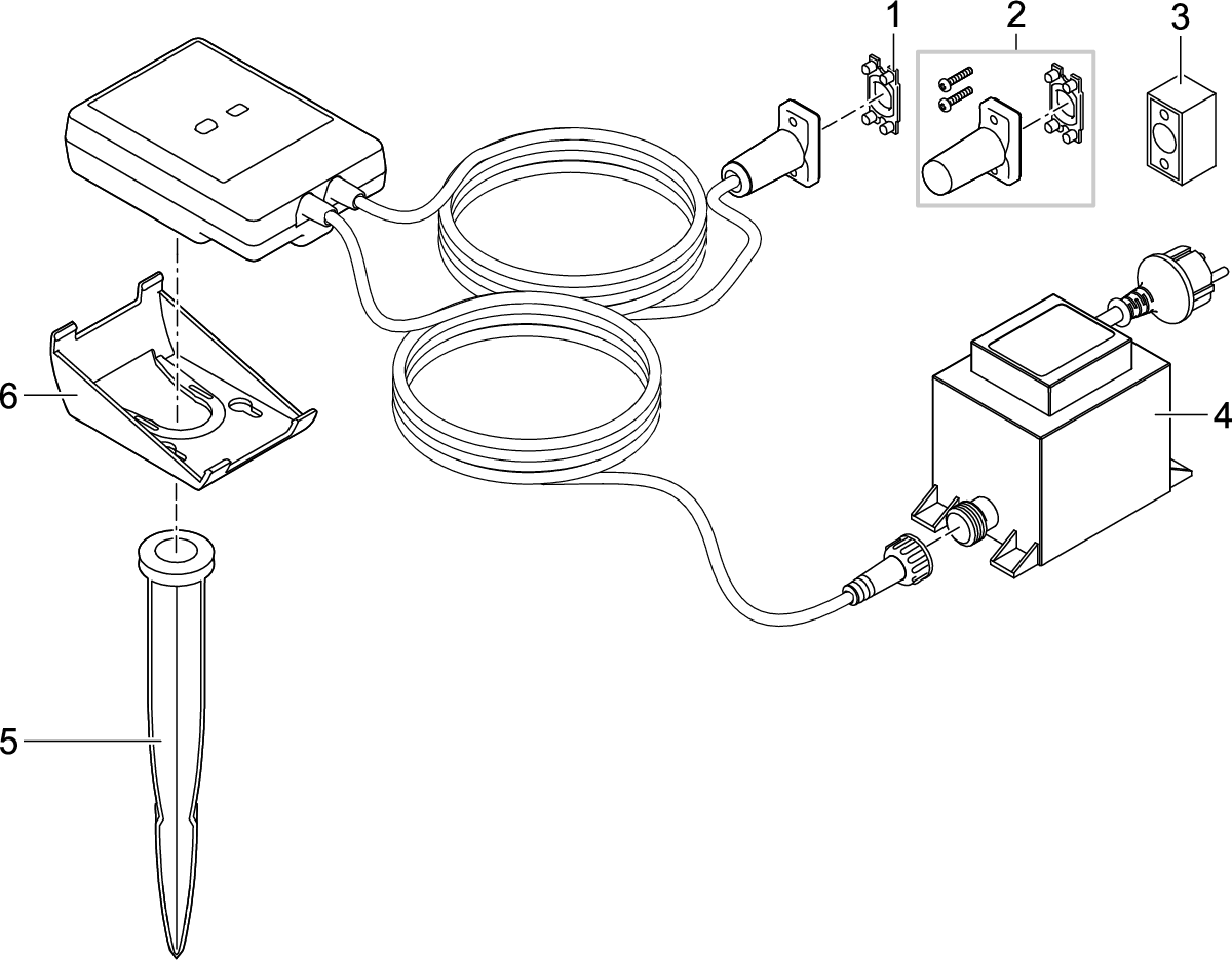 BG Endstecker EGC mit Schrauben - Oase-Ersatzteile