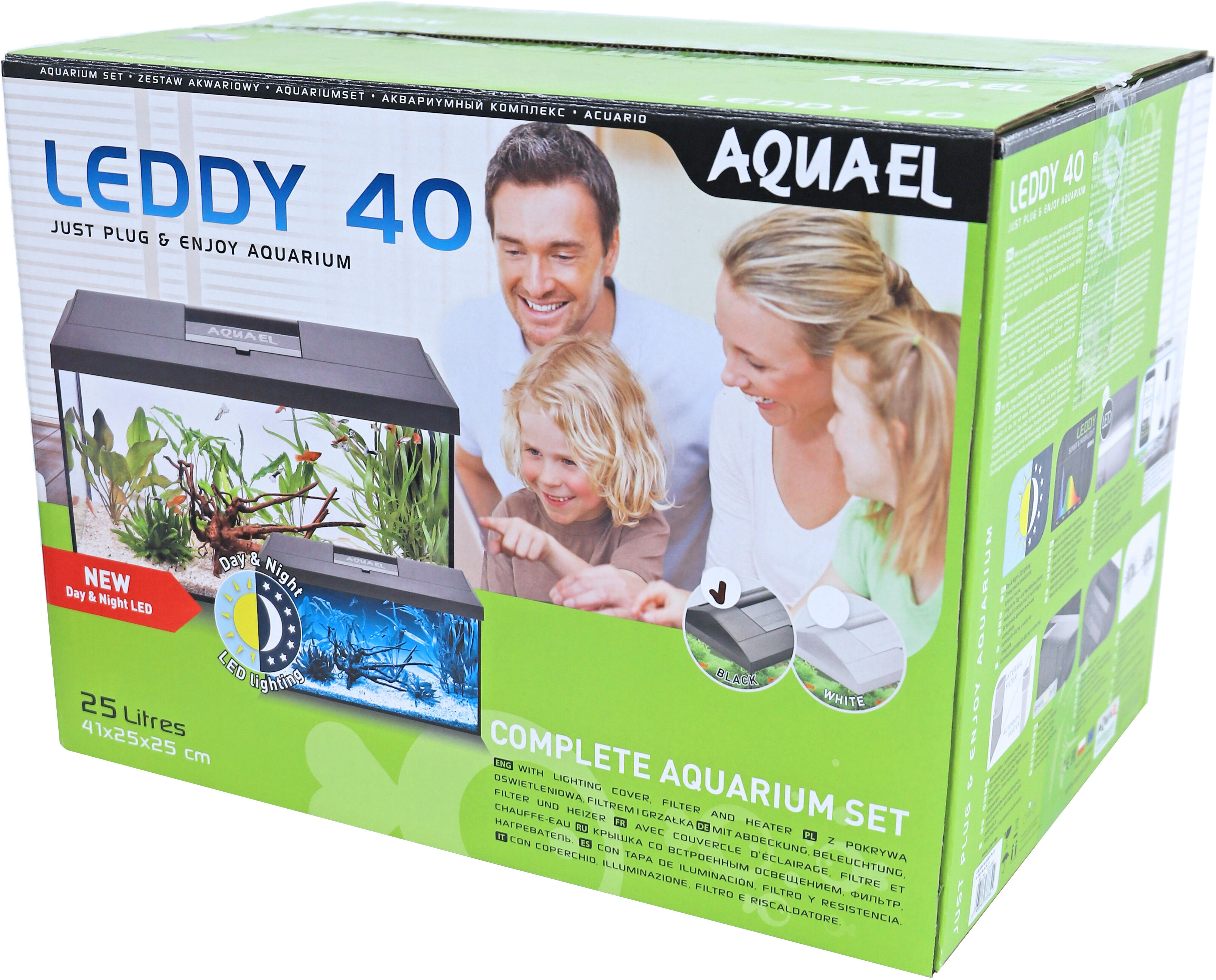 Aquarium Leddy 40 Day&Night Zwart