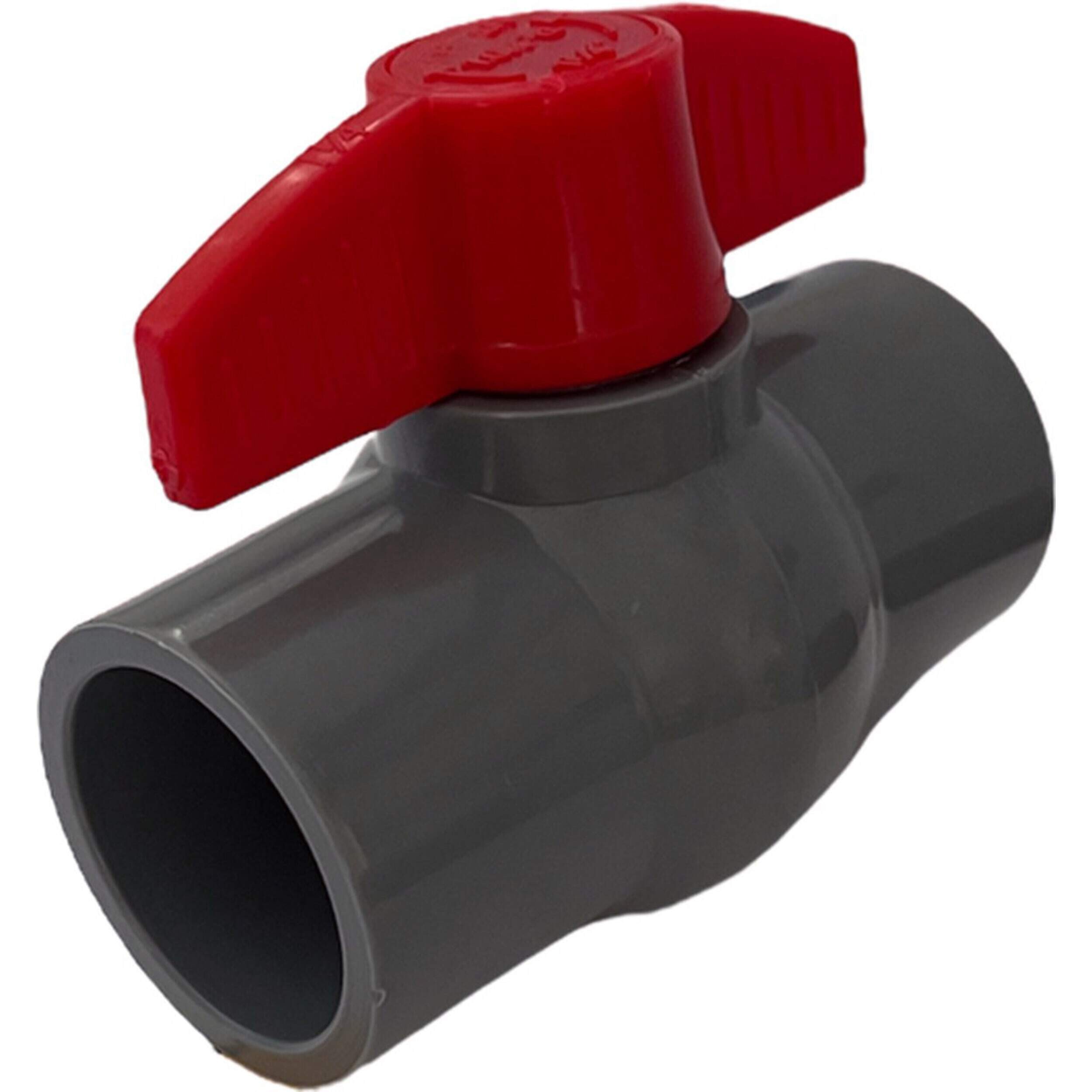 PVC PVC de grifo de bola sin pegamento en mosquito 50 mm