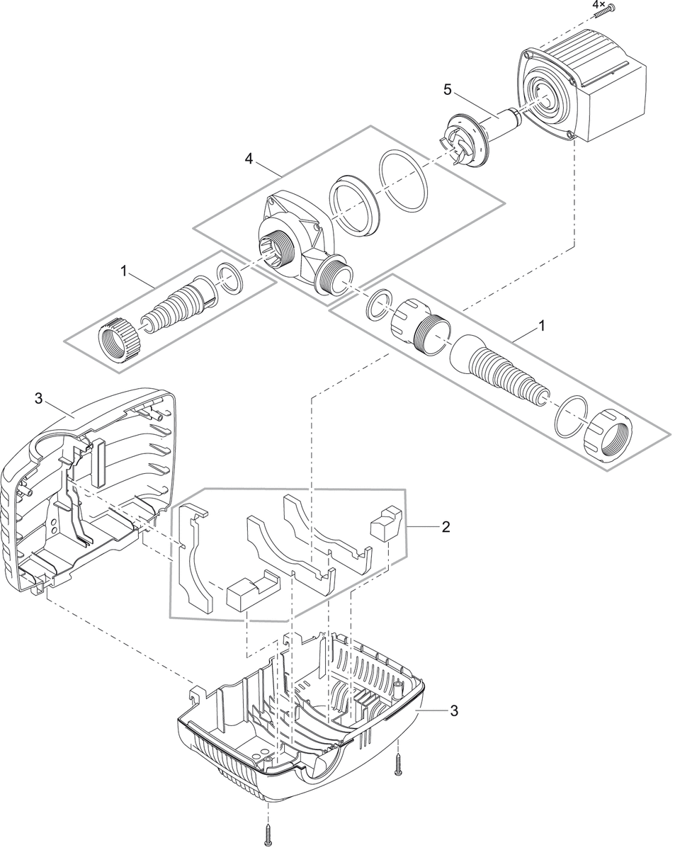 Pump housing AquaMax Eco Classic 8500 - Component Oase