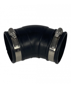 Curva de goma flexible (45 °) 63 mm