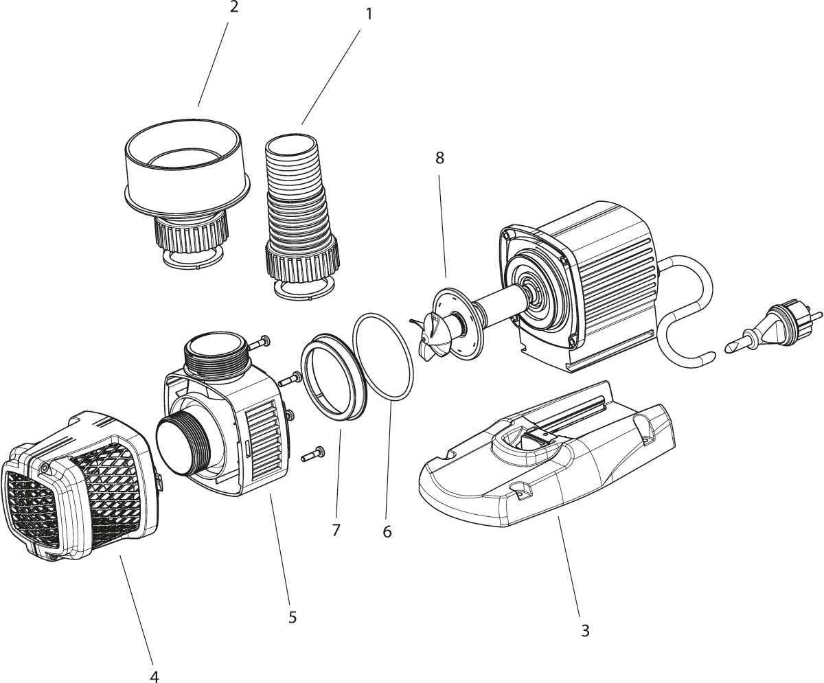 Ersatz-Schlauchverschraubung AquaMax Eco 2"/DA63