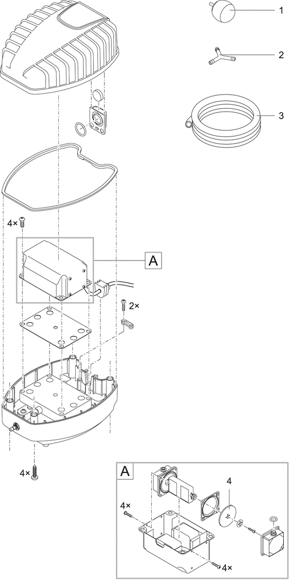 Luchtslang 5 m AquaOxy transparant