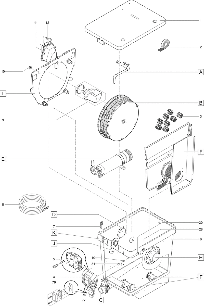 Tssnwand ProfiCl. Comp. achter Moving