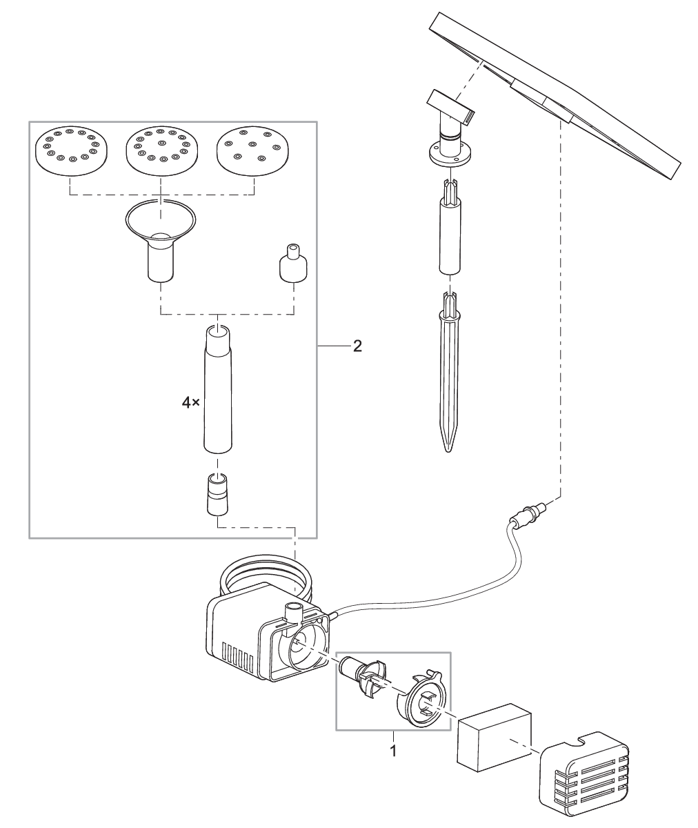 Replace rotor with cap PondoSolar 150/250