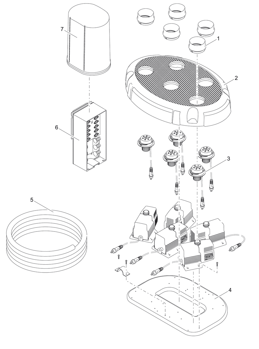 ASM top cover Water Quintet - Component Oase