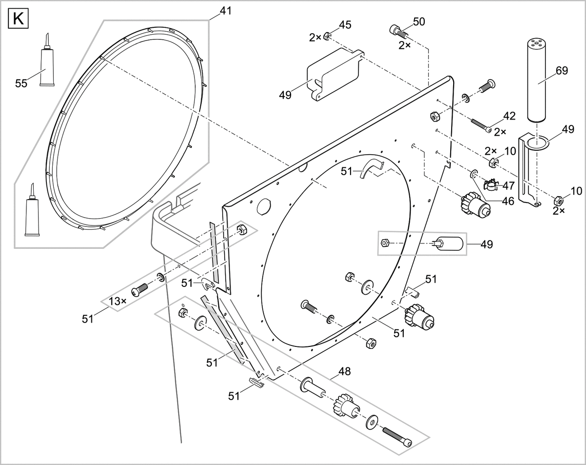 Spoelpomp 6 bar - 6,35 m kabel