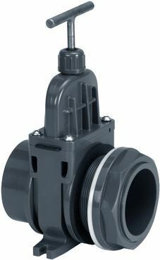 PVC Sliding valve with transit 63mm