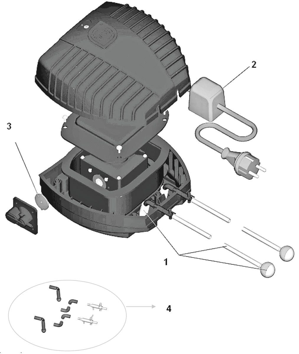 Vervang slangenset AquaOxy 1000-4800