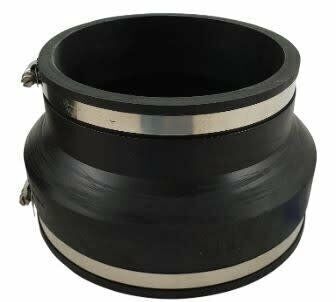 Flexible rubber reducer socket/socket 200x160mm