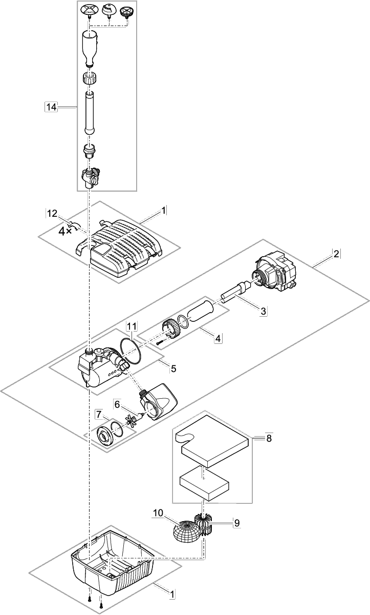 ASM pump housing ASE 1000 - Component Oase