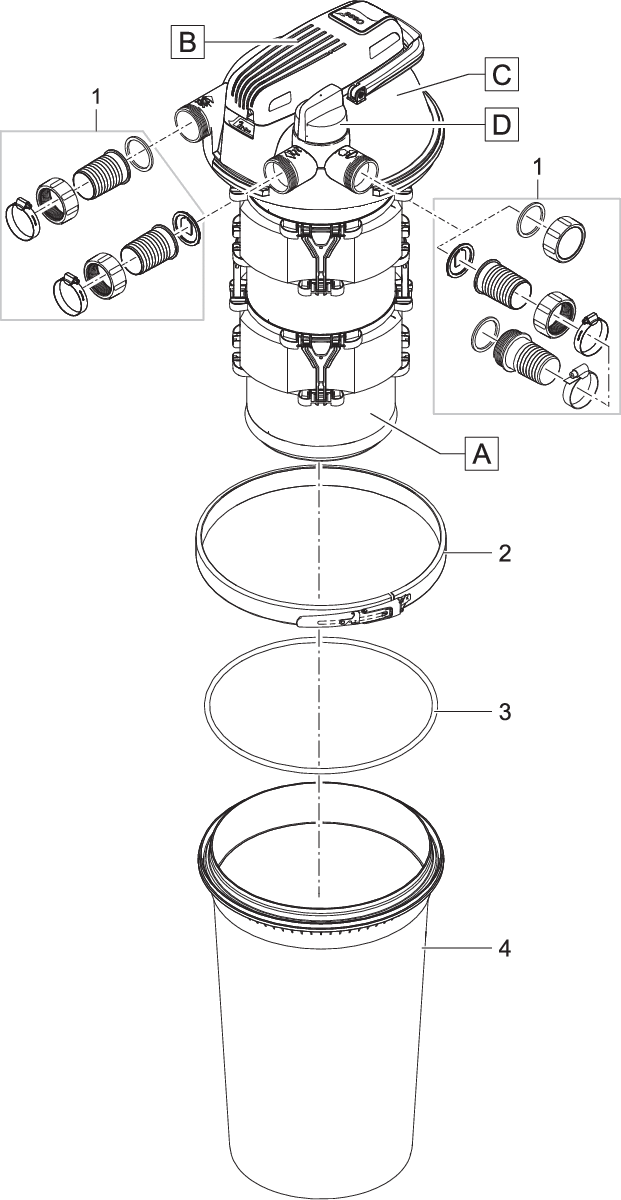 Behälter FiltoClear 20000/30000/31000 - Oase-Ersatzteile