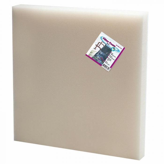 Filter foam white 50 x 50 x 2 cm