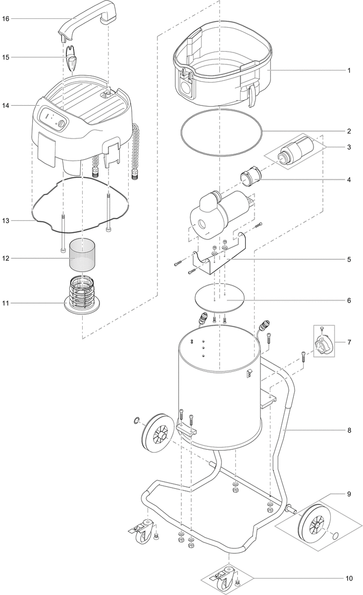 Dichting adapterring - reservoir