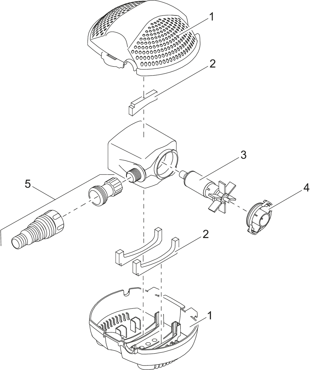 Verv. rotor cpl. ASE 1500 gemagnetiseerd