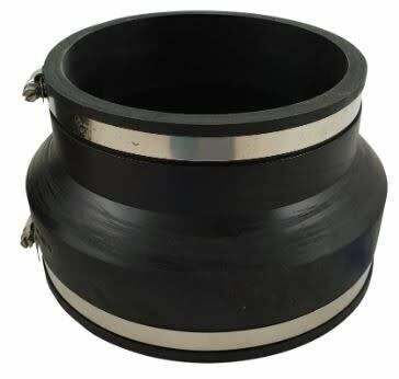 Flexible rubber reducer socket/socket 250x200mm