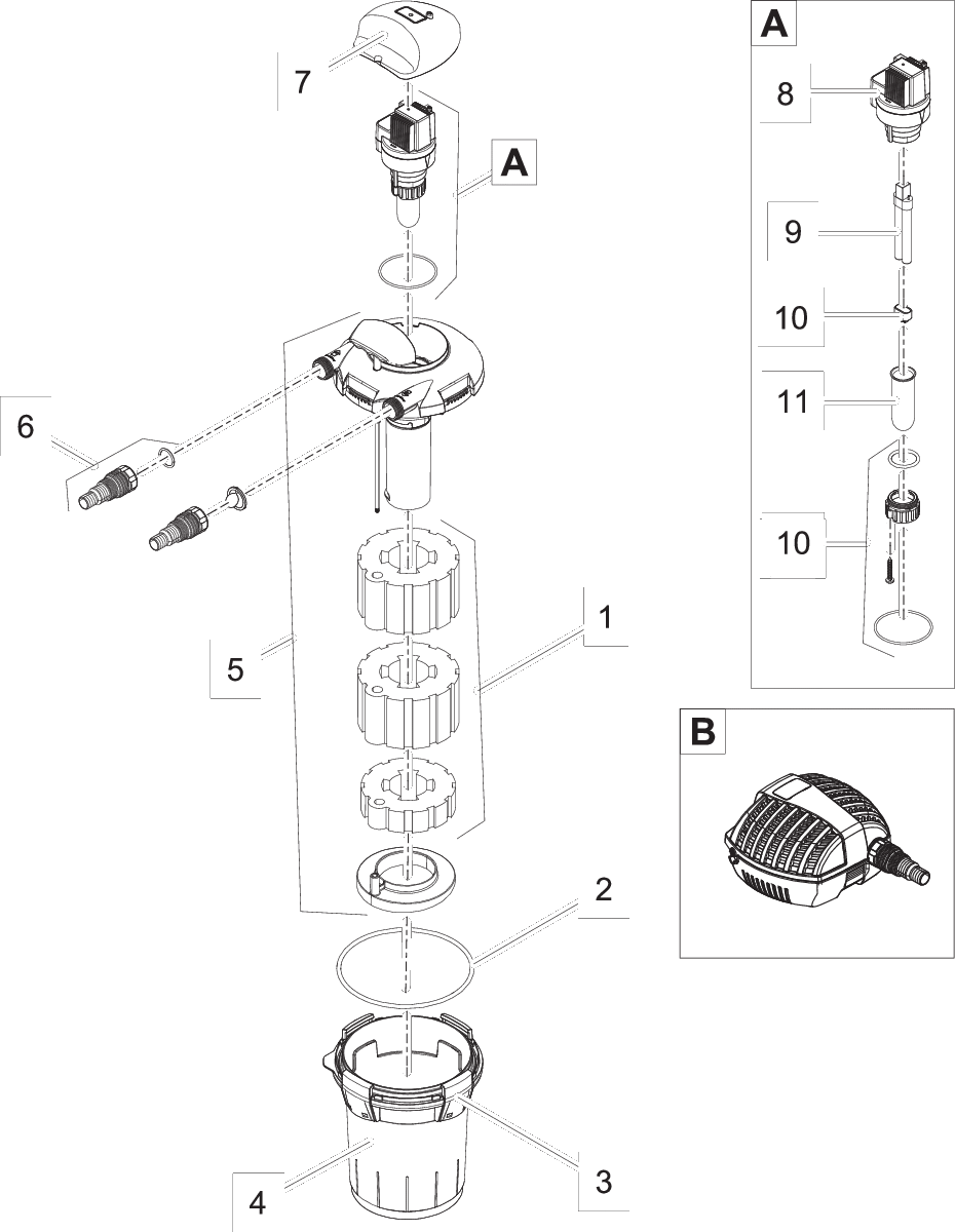 Joint Thorique NBR 185 x 6 SH45 A - Pièces détachées pour Oase