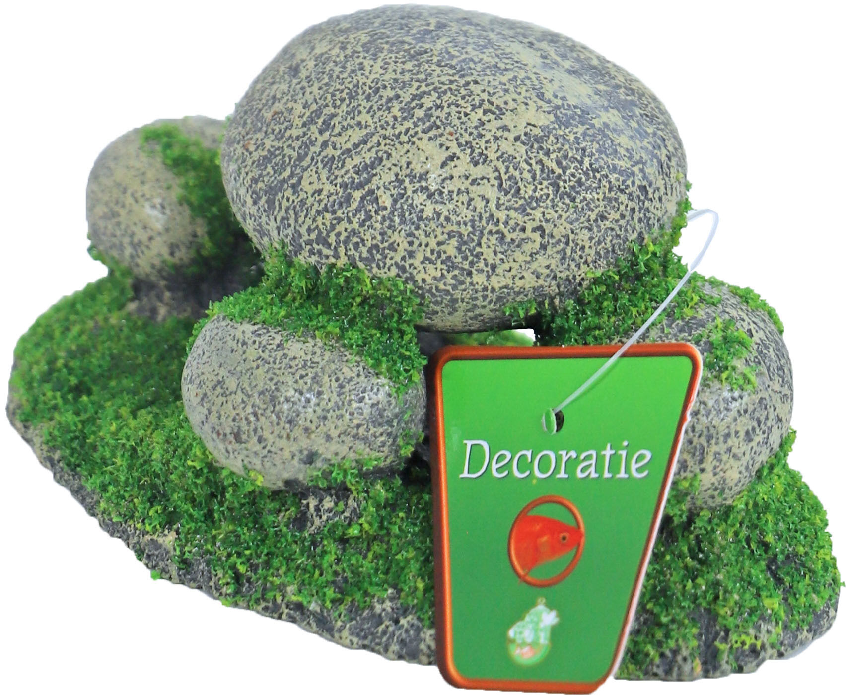 Ornament Boulders With Moss 13x8x7 Cm