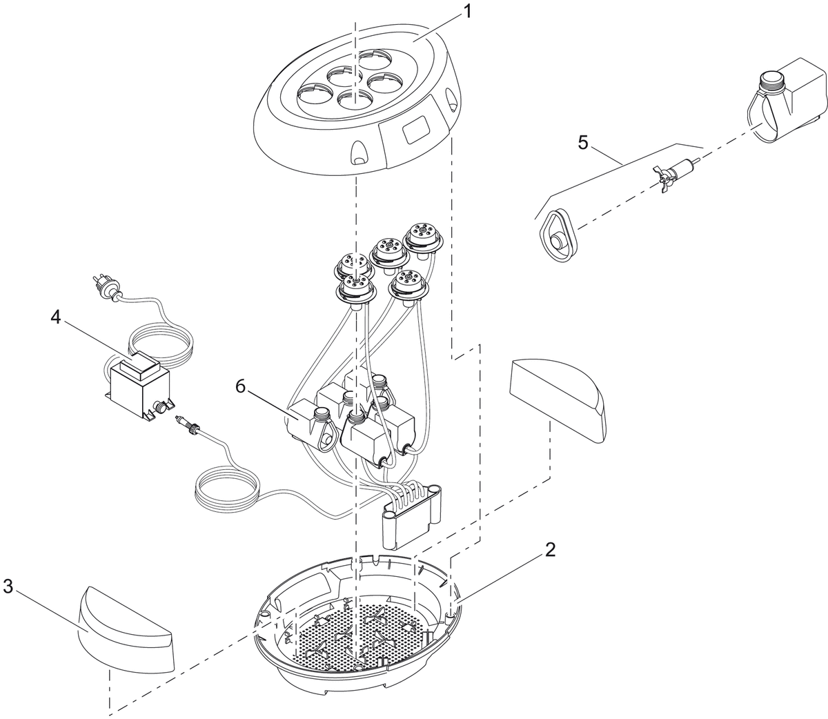 Spare housing Water Starlet incl sticker - Component Oase