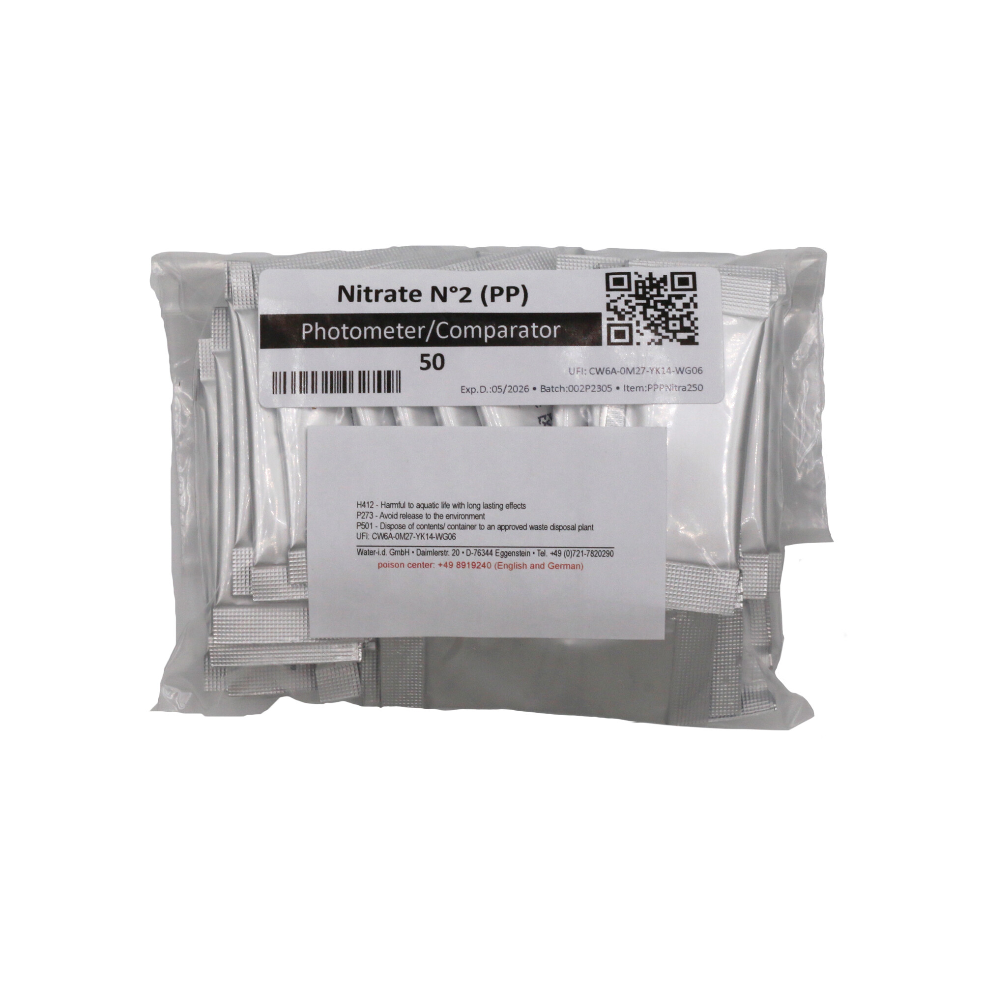 50 sachets powder Nitrate N°2 for Poollab 2.0