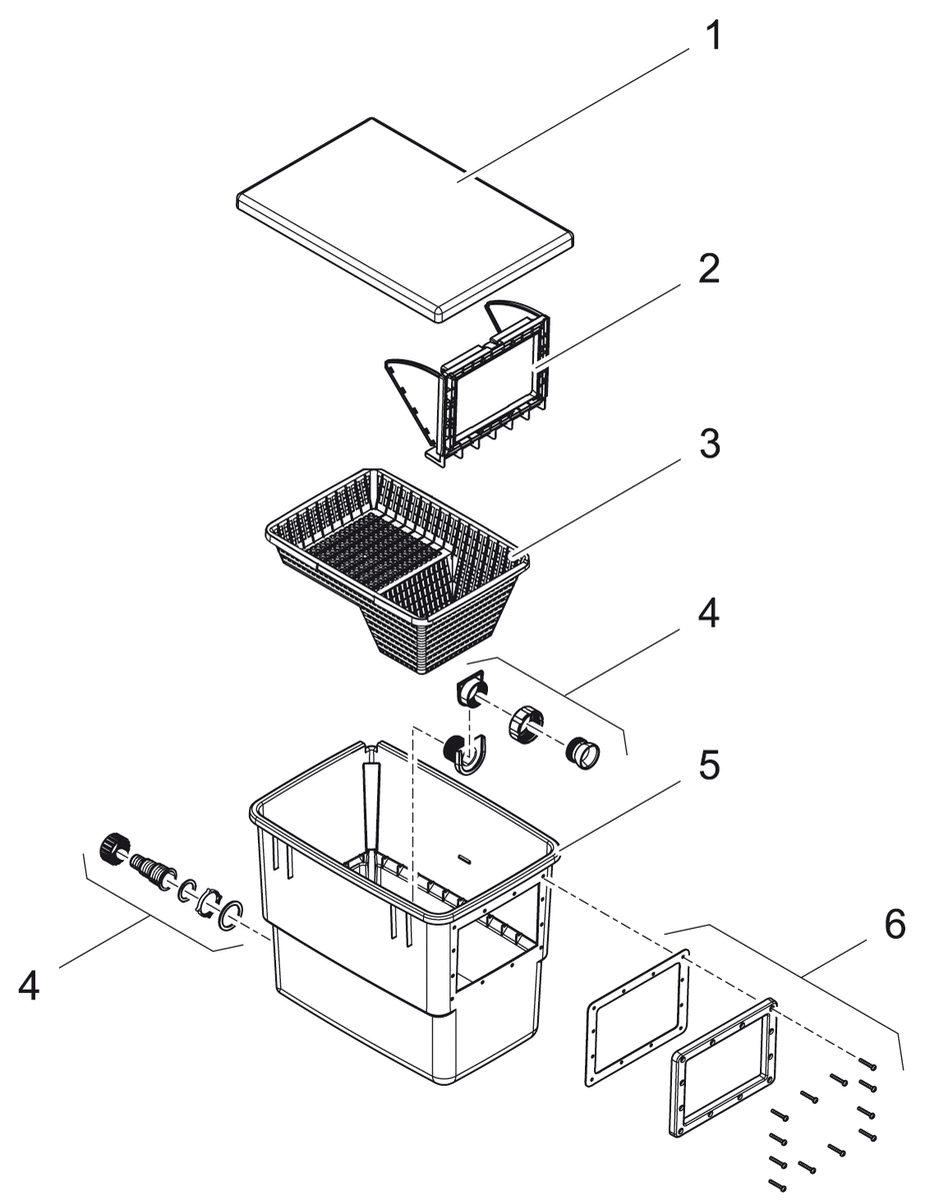 Tapa Deco BioSys Skimmer granito - Oase spare parts