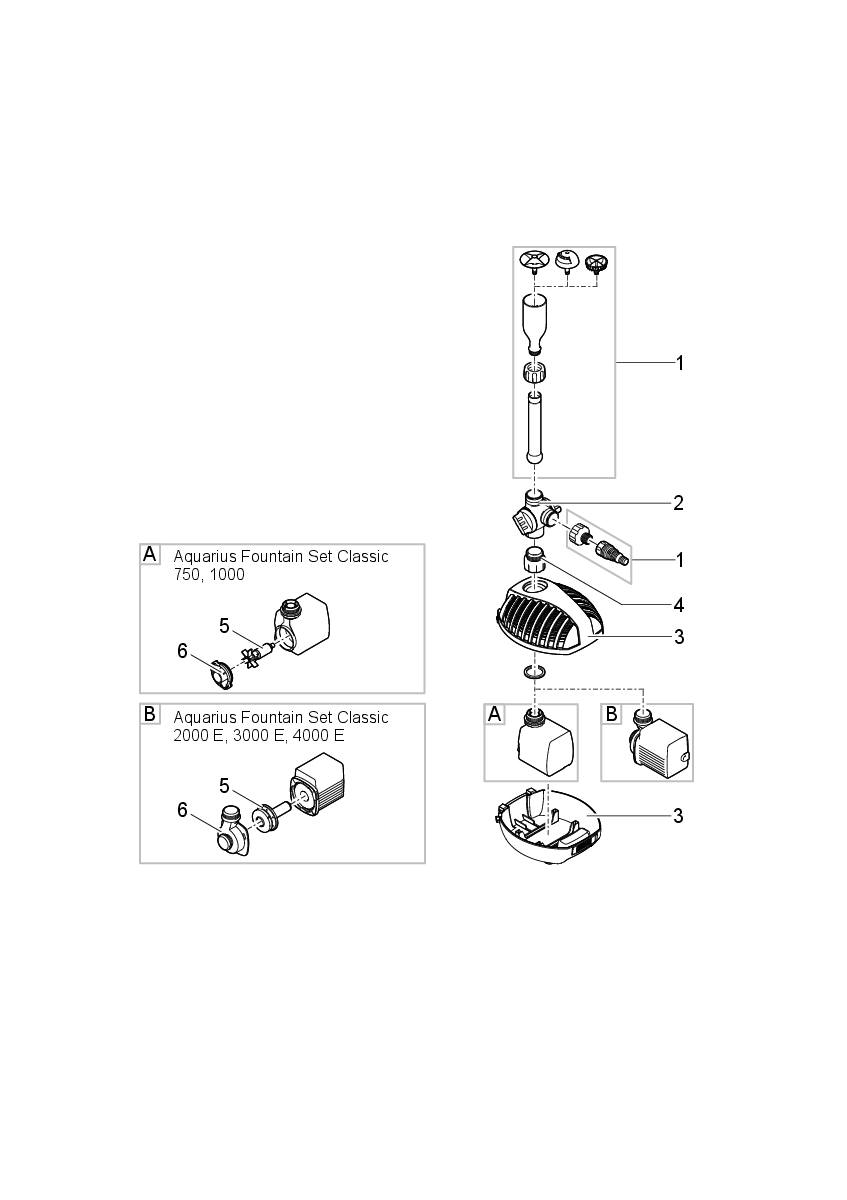 Add. pack Aquarius Fountain Set Cl. E - Component Oase