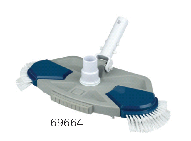 Blue Line Oval Bottom Cleaner Deluxe | Astralpool | c Brush, Device, Tool, Cleaning, Person