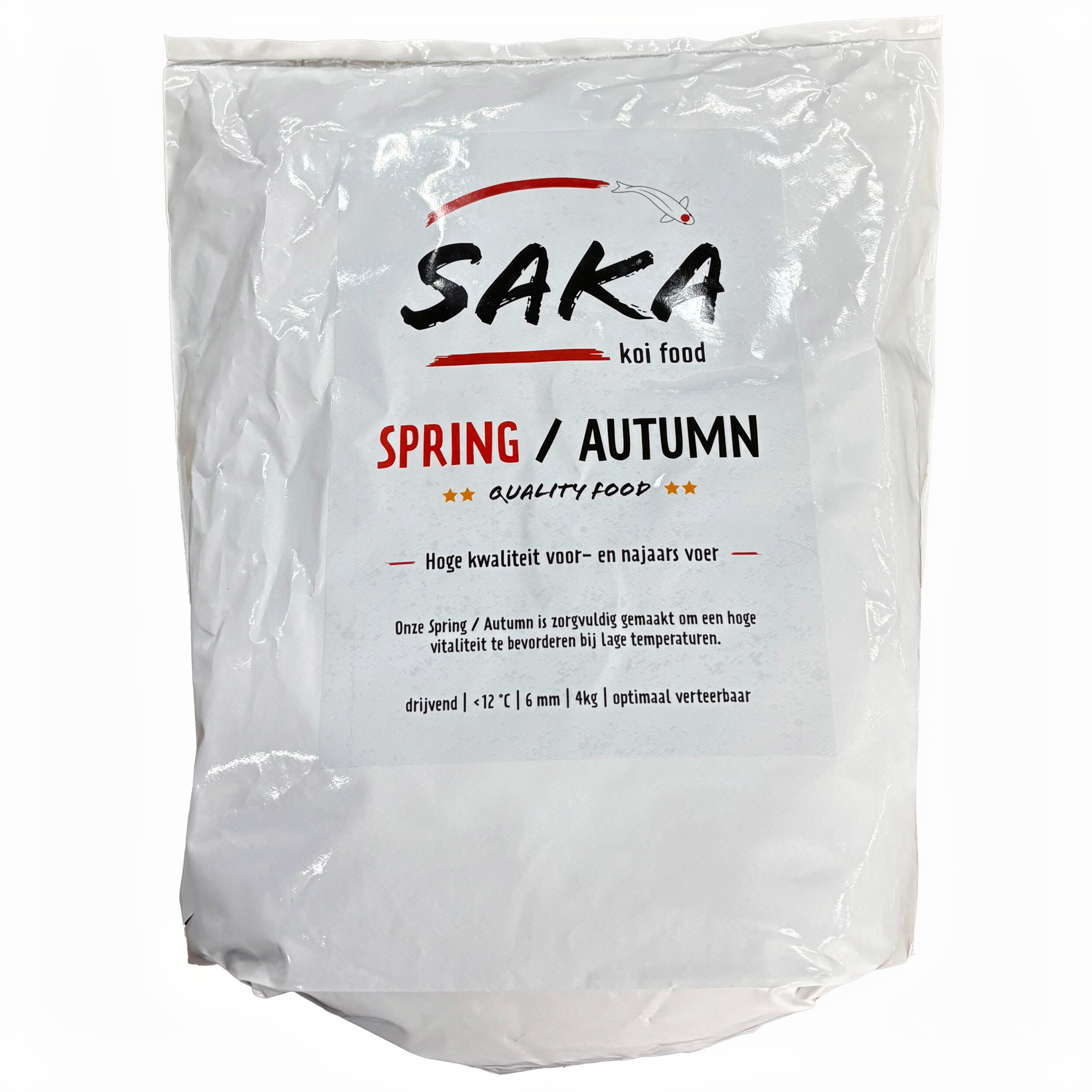 Spring / Autumn - Premium Koi food - 4kg Powder, Bag, Plastic