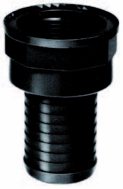 Schlauchsäule Innengewinde x Tulle pp schwarz 1 1/4 "x 40 mm