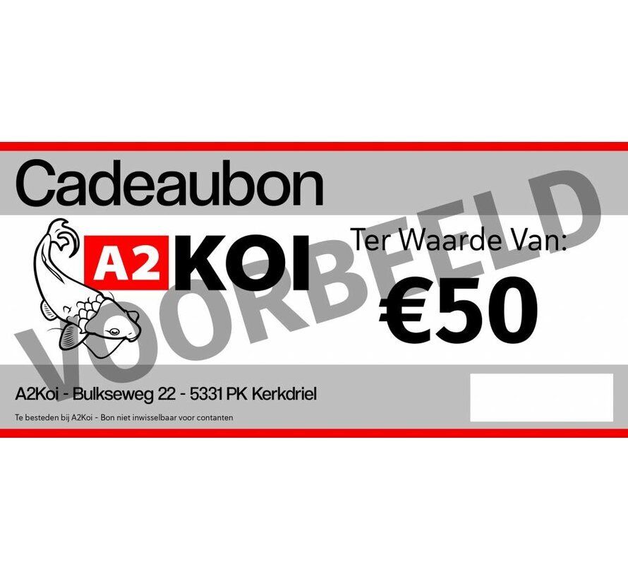 €50,- Cadeaubon A2KOI