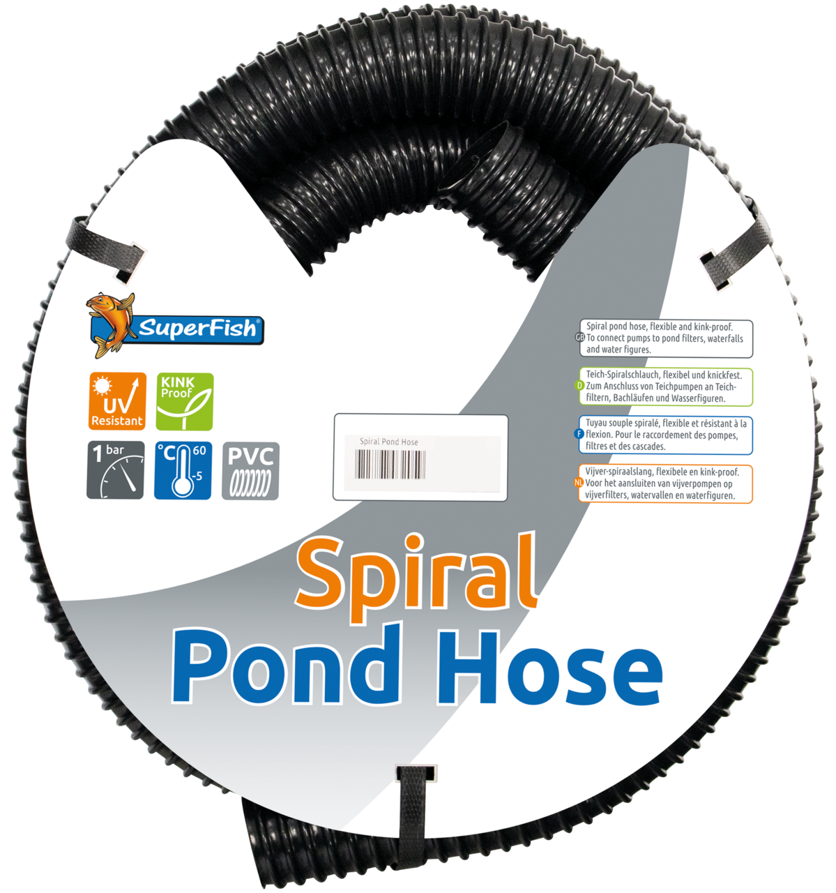 Black spiral hose 50 mm 10m