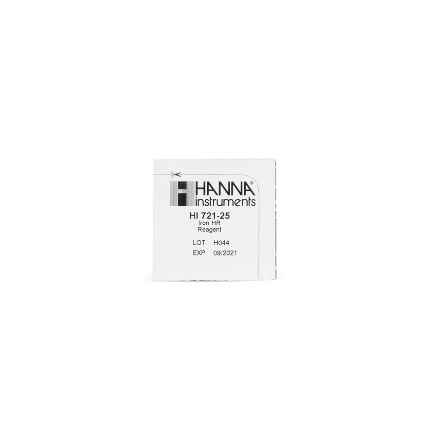 Reactivos para hierro 0,00 a 5,00 mg/l (25 unidades)