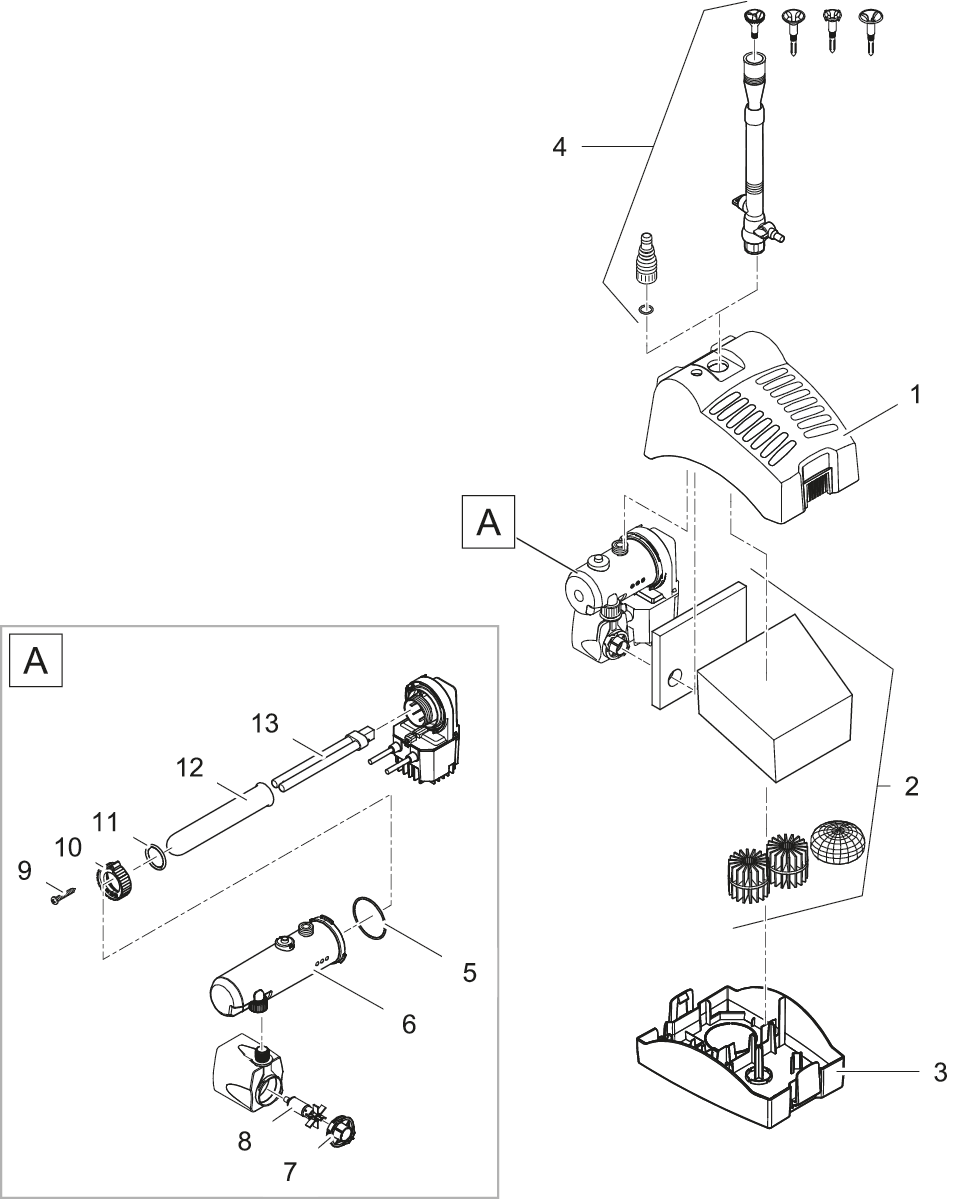 Recambio UVC/bomba UVC 2500-3000 - Oase spare parts