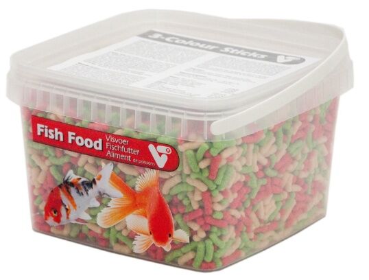 Fish Food 3-Colour Sticks - 2,5 Liter